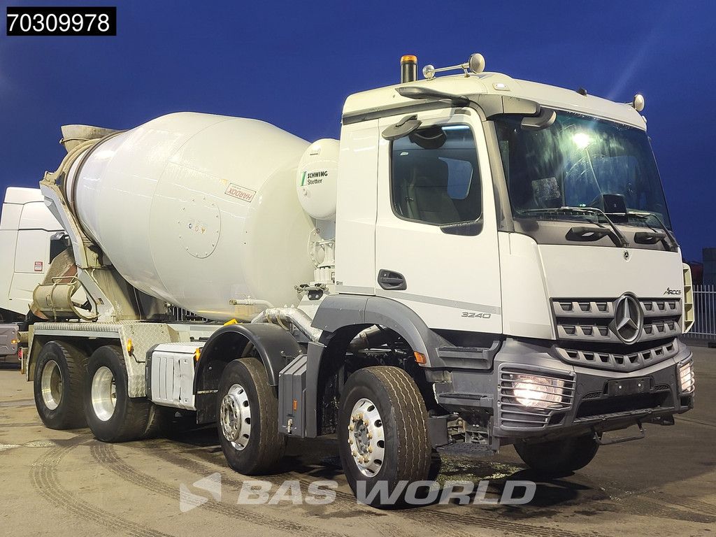 Mercedes Arocs Arocs 3240 8X4 9m3 Stetter Mixer Steelsuspension Automatic Climate control Euro 6