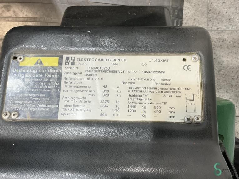 Gabelstapler Elektrisch Hyster J 1.60 XMT 1997