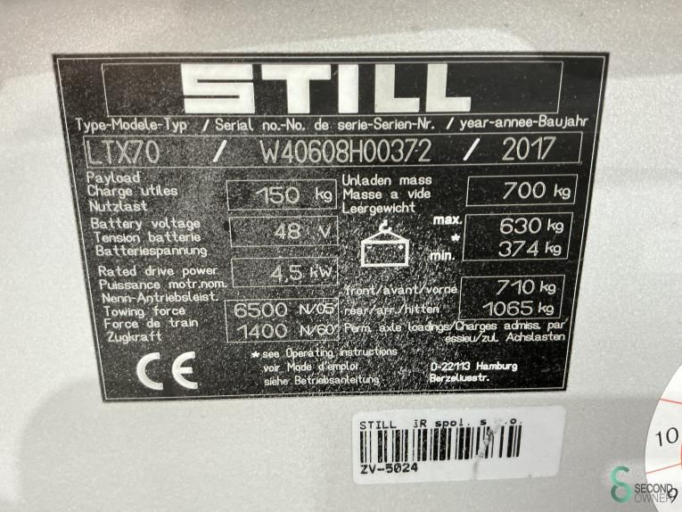 Tractors Electric Still LTX70 2017