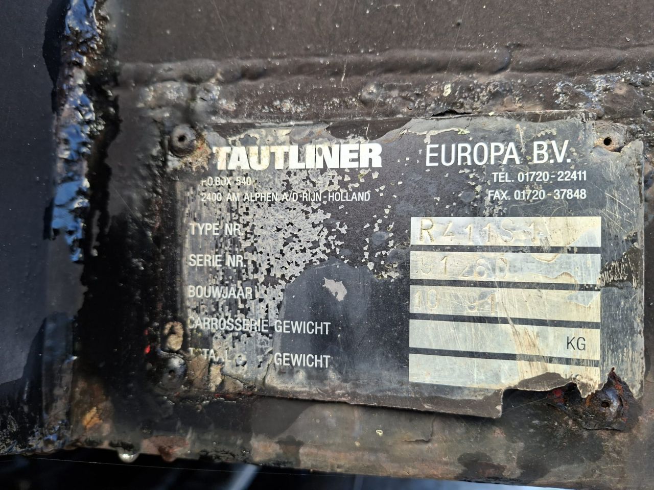 Oplegger / trailer, 3-as, gebruikt, met APK