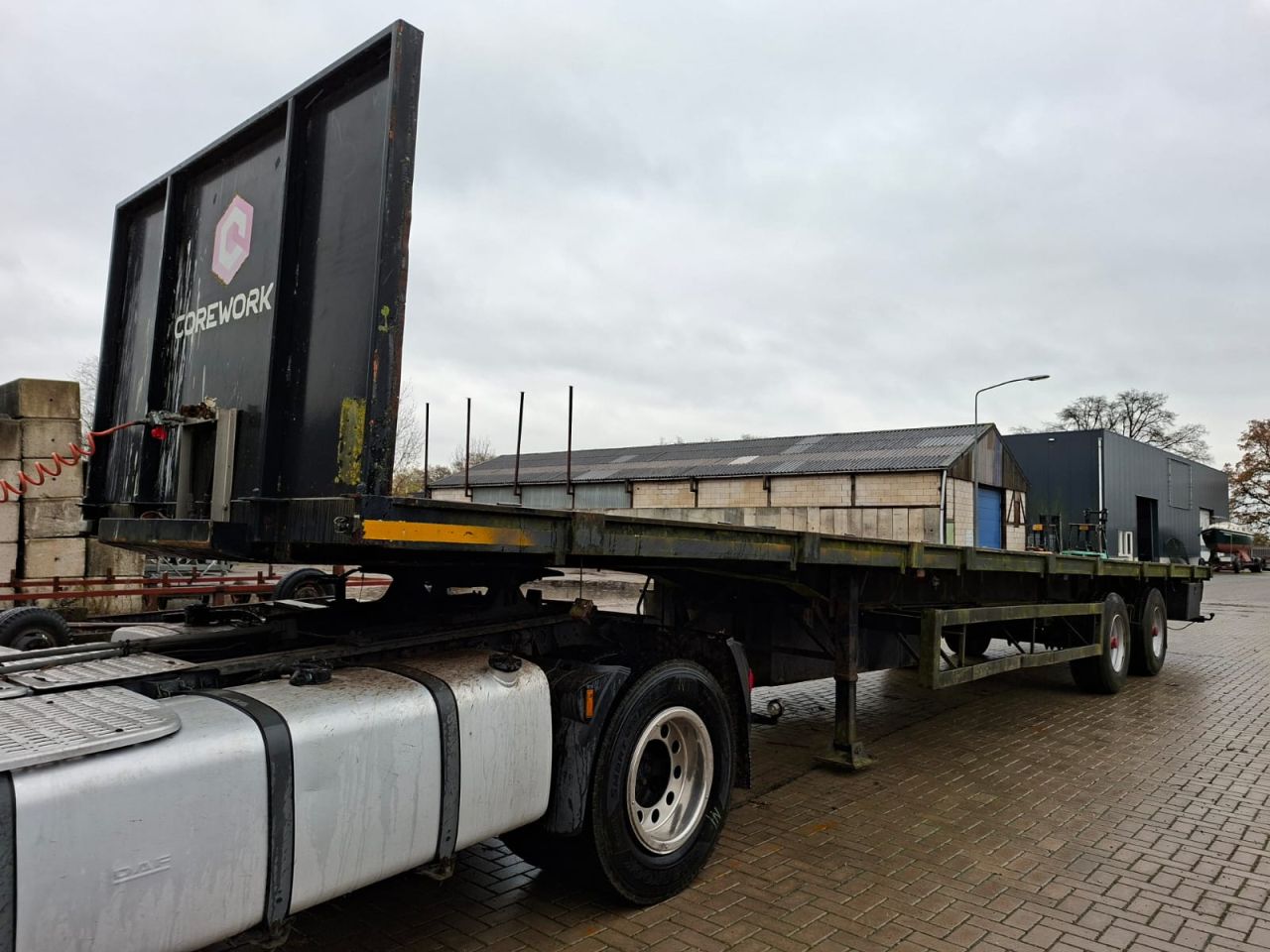 Oplegger / trailer, 2-as, gebruikt, GEEN APK