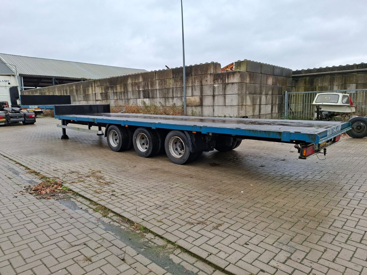 Oplegger / trailer, 3-as, gebruikt, GEEN APK