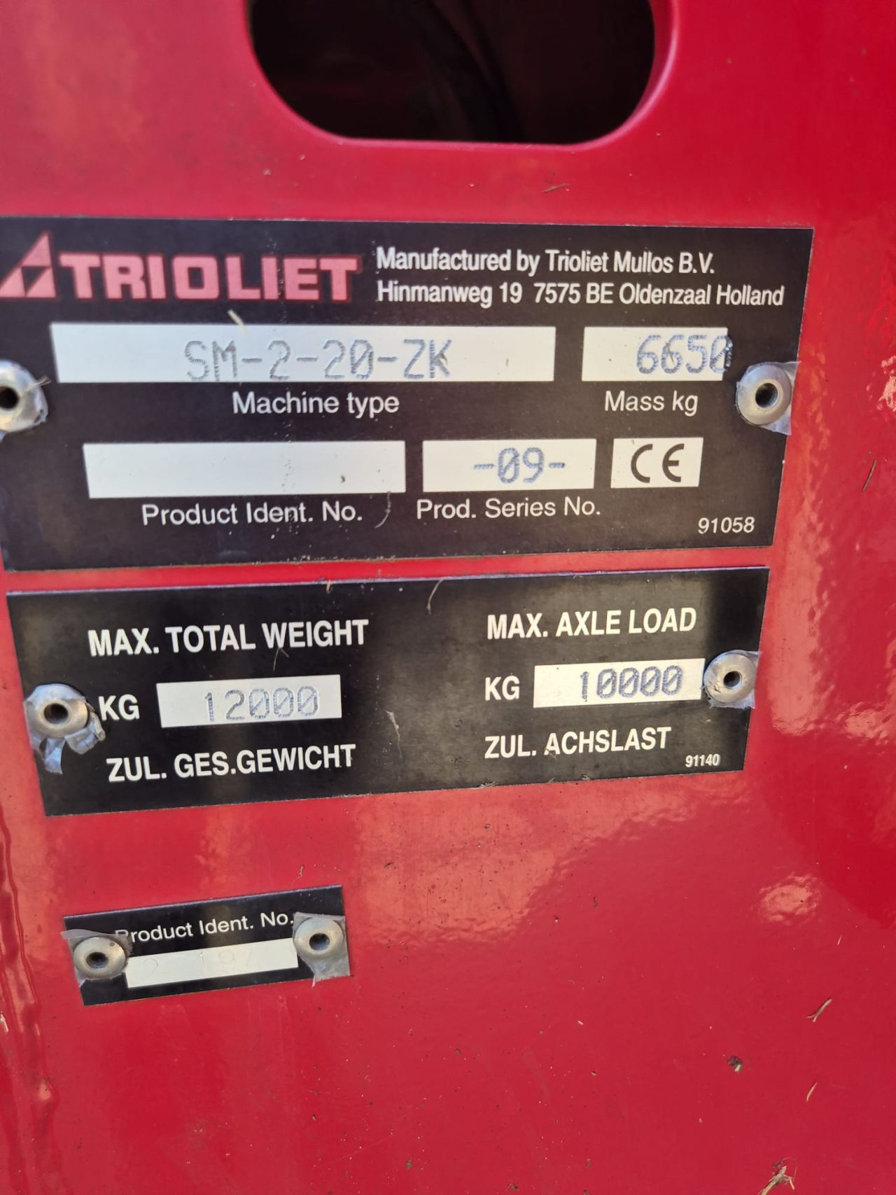 Trioliet Solomix ZK 2-2000 / 2400 met opzetrand