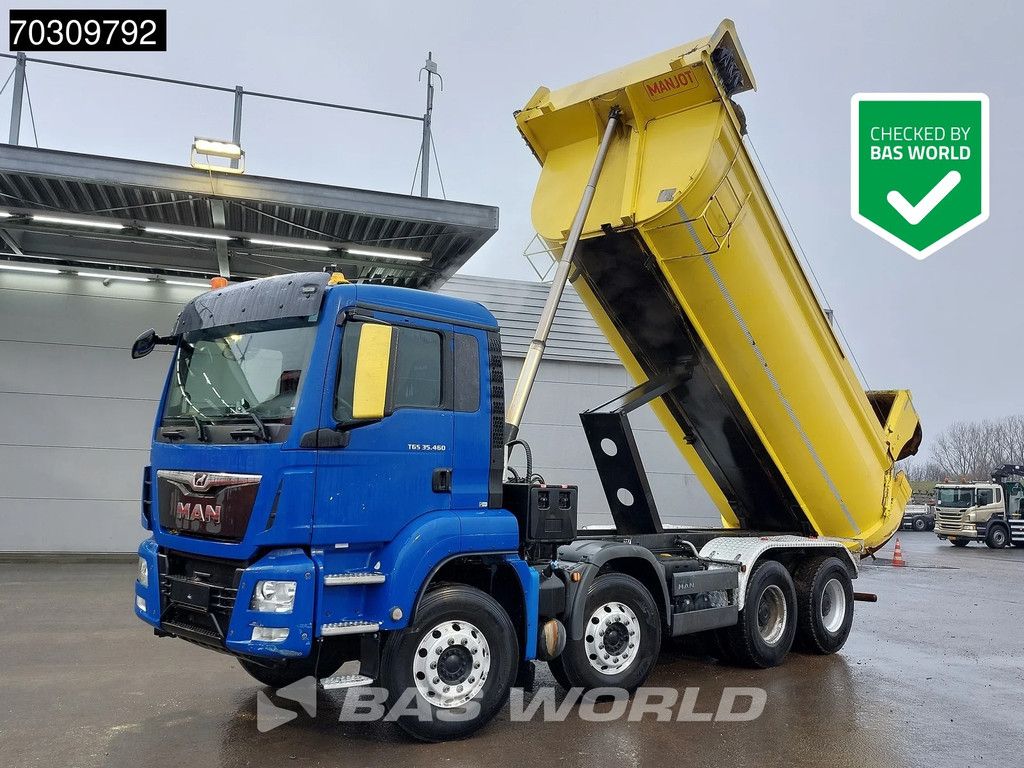 MAN TGS 35.460 8X4 17m3 tipper Steel suspension Big-Axle Automatic Retarder Euro 6