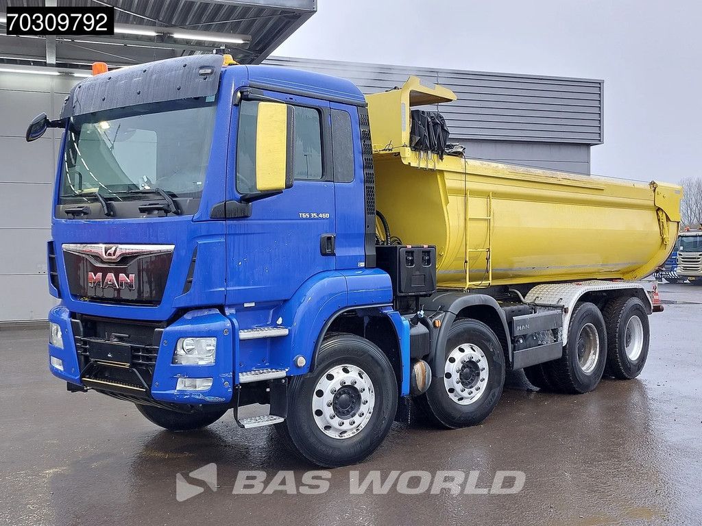 MAN TGS 35.460 8X4 17m3 tipper Steel suspension Big-Axle Automatic Retarder Euro 6