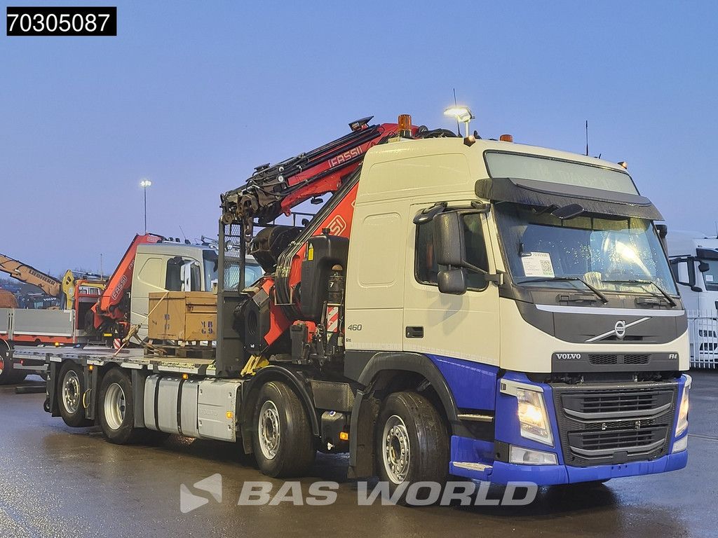 Volvo FM 460 8X2 Fassi 751802HE/CE Kran Crane + Jib Winch Lift+Steering Axle VEB+