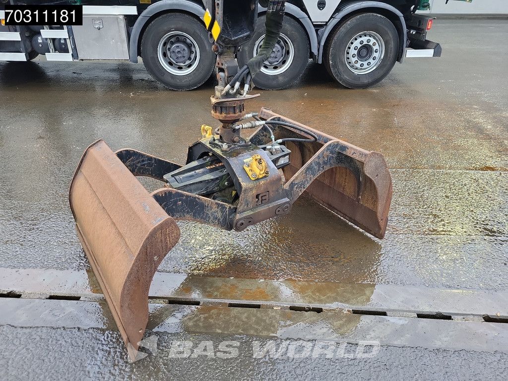 Scania P P410 8X4 NL-Truck HMF 1800K3 Kran Crane HSW 2-side tipper Lift+Steering axle Euro 6