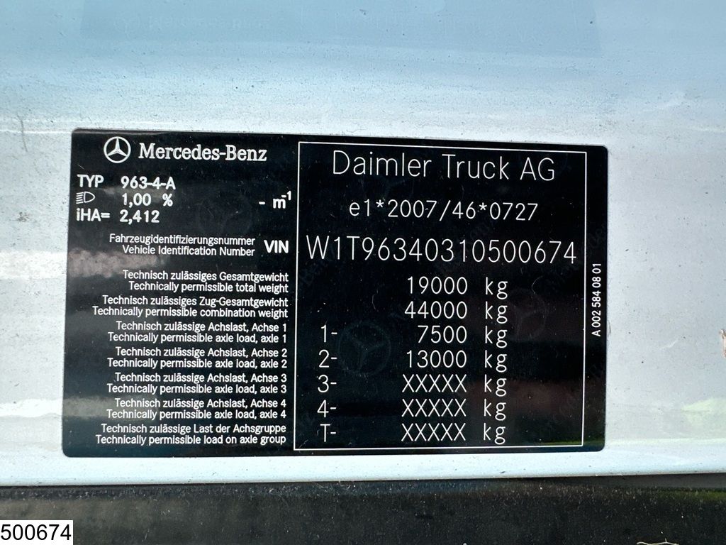 Mercedes Actros 1851 EURO 6, RETARDER, Standairco