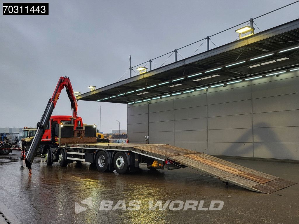 MAN TGS 35.360 8X2 Fassi F235A.0.22 Kran Crane Machine transporter Hydraulic ramp Lift-Asche Euro 6