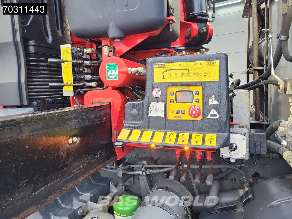 MAN TGS 35.360 8X2 Fassi F235A.0.22 Kran Crane Machine transporter Hydraulic ramp Lift-Asche Euro 6