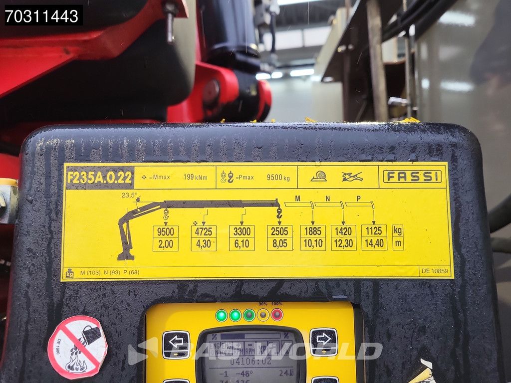 MAN TGS 35.360 8X2 Fassi F235A.0.22 Kran Crane Machine transporter Hydraulic ramp Lift-Asche Euro 6