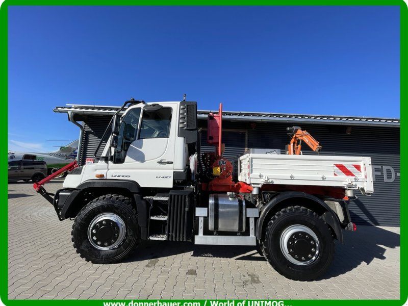 Mercedes-Benz Unimog U427 mit Werner Seilwinde, Kran , Ideal für Forst , THW ,