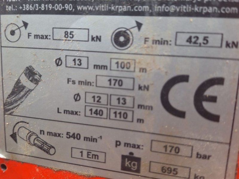 Krpan 8,5EH 2m, PRIVERKAUF