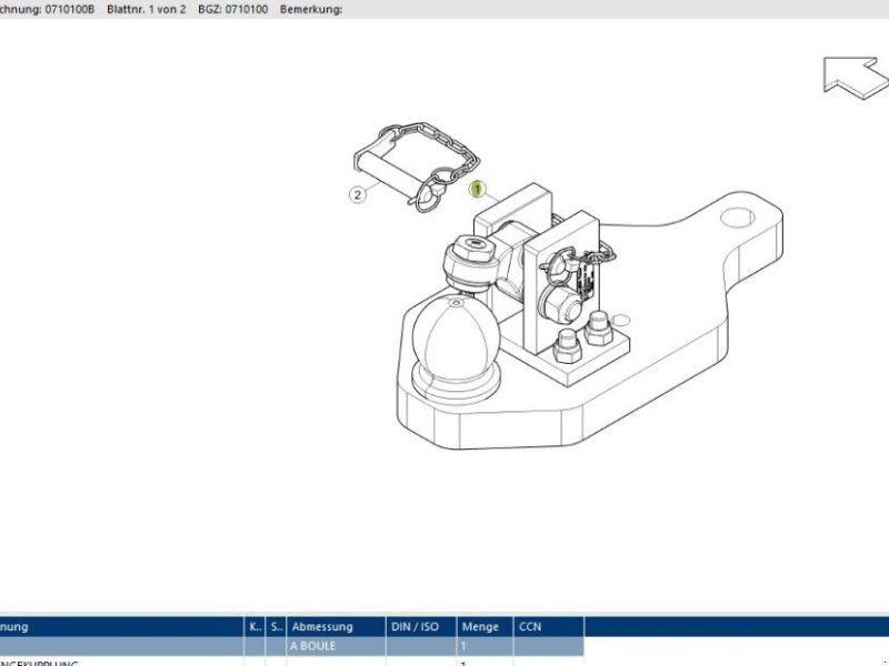 Claas Zugpendel K80 Arion 410 470