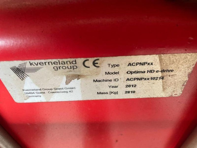 Kverneland OPTIMA HD E-DRIVE