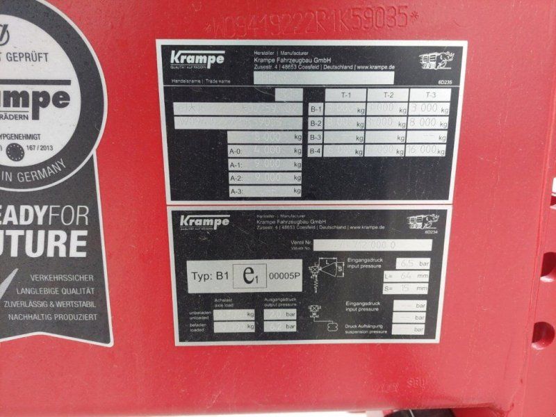 Krampe Tandem Wannenkipper BigBody 650 Carrier