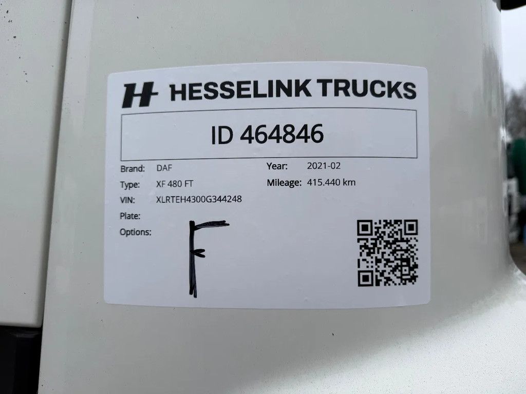 DAF XF 480 4X2 SSC Super Space 2x tank ACC 415.440KM