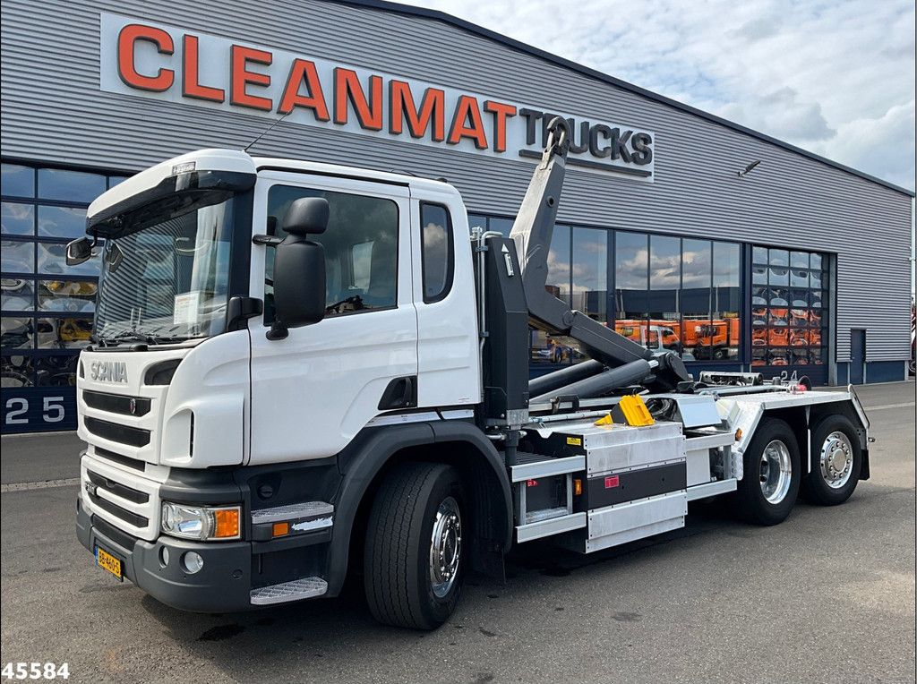 Scania P 340 Euro 6 CNG 21 Ton haakarmsysteem Just 140.611 km!