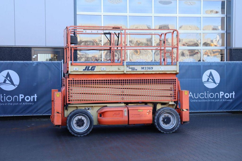 JLG M3369 Elektro- + Diesel-Scherenarbeitsbühne 12,06 m 2013