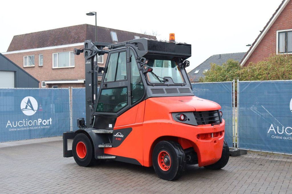Forklift Linde E80-01/900 Electric 8000kg 7m 2018