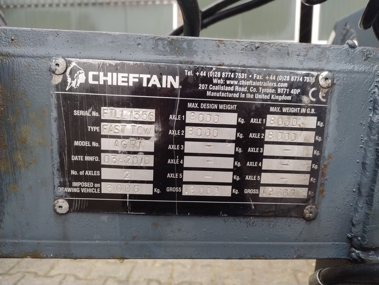 Chieftain fast town agri dieplader oprijdwagen