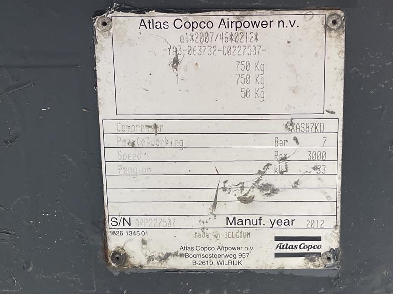 Atlas Copco XAS 87 KD