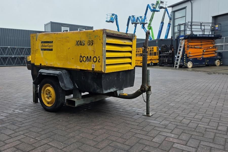 Atlas Copco XAS66 As-Is, Diesel, Volume flow: &plusmn; 3,4 – 3,7 m³/m
