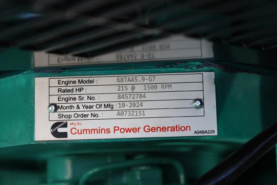 Cummins C170D5Q Declaration of Conformity, Diesel, 170kVA,
