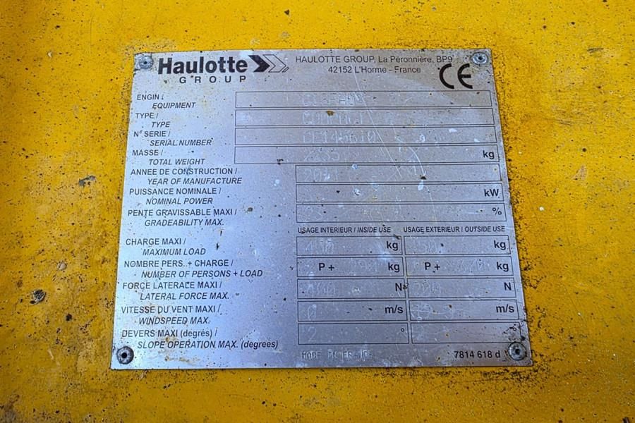 Haulotte Compact 10 As-Is, Electric, 10m Working Height, 45
