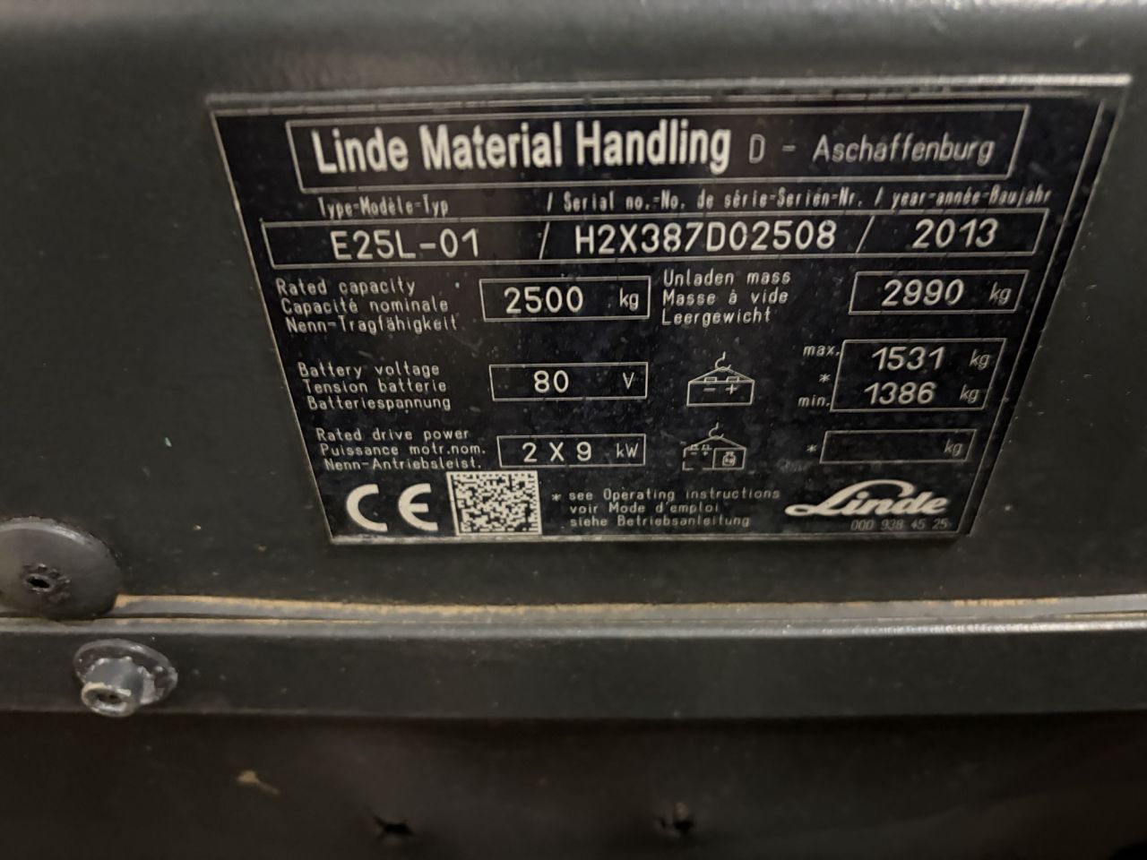 Linde E25L-01-387