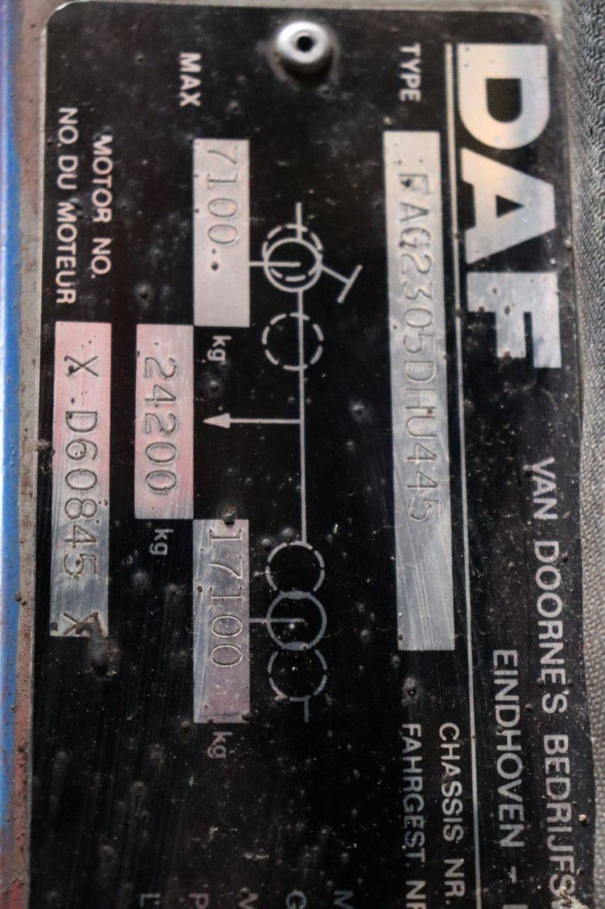 Truck Manure Transport Tank DAF FAG2305DHU445 Diesel