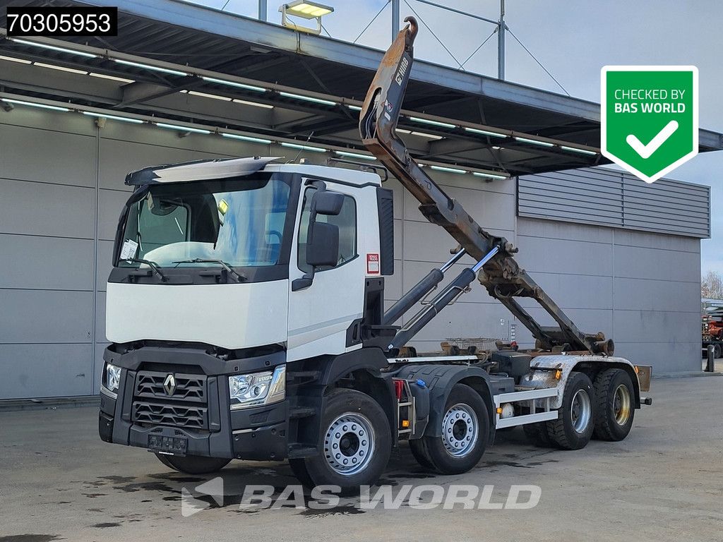 Renault C 460 8X4 21tons HIAB XR21Z61 Containersystem Big-Axle Automatic Euro 6