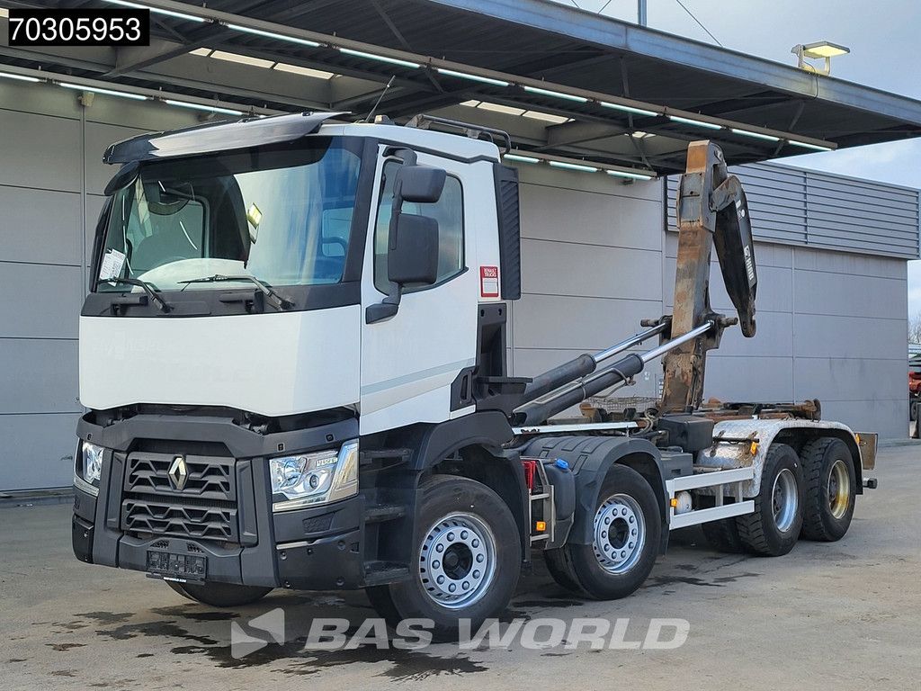 Renault C 460 8X4 21tons HIAB XR21Z61 Containersystem Big-Axle Automatic Euro 6