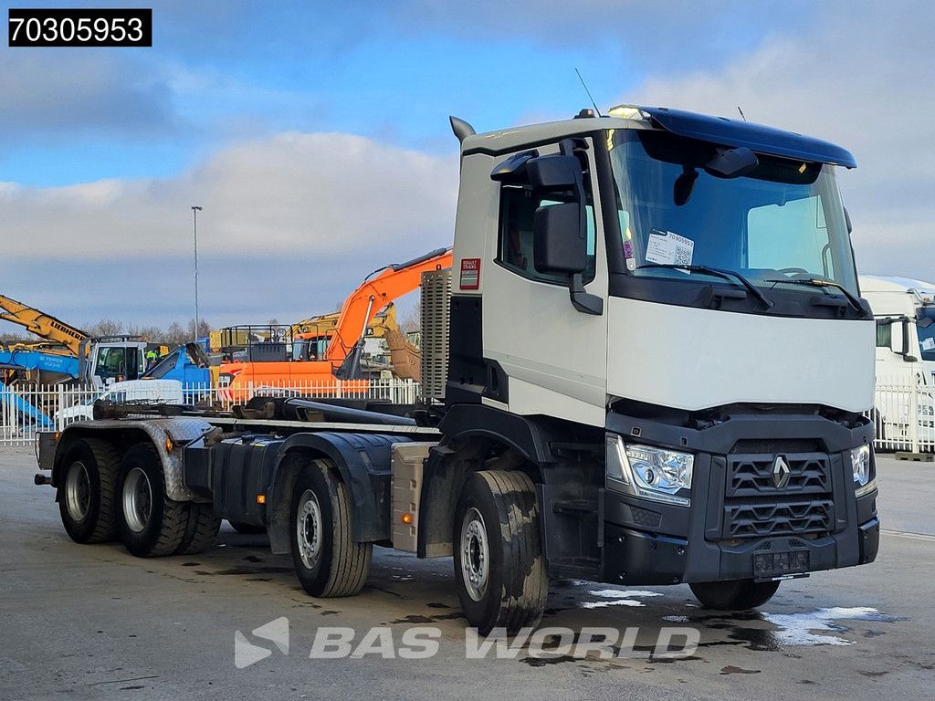 Renault C 460 8X4 21tons HIAB XR21Z61 Containersystem Big-Axle Automatic Euro 6