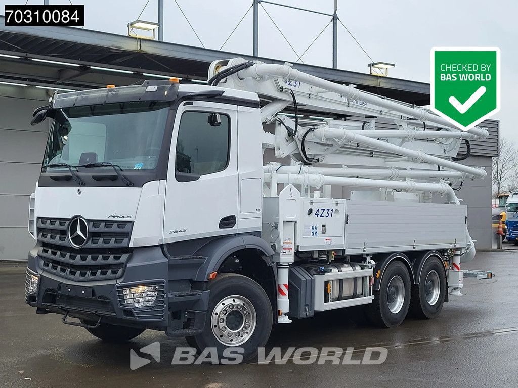 Mercedes Arocs Arocs 2843 6X4 NEW! 31mtr 4x extendable Bonneux concrete pump Remote Control Euro 6