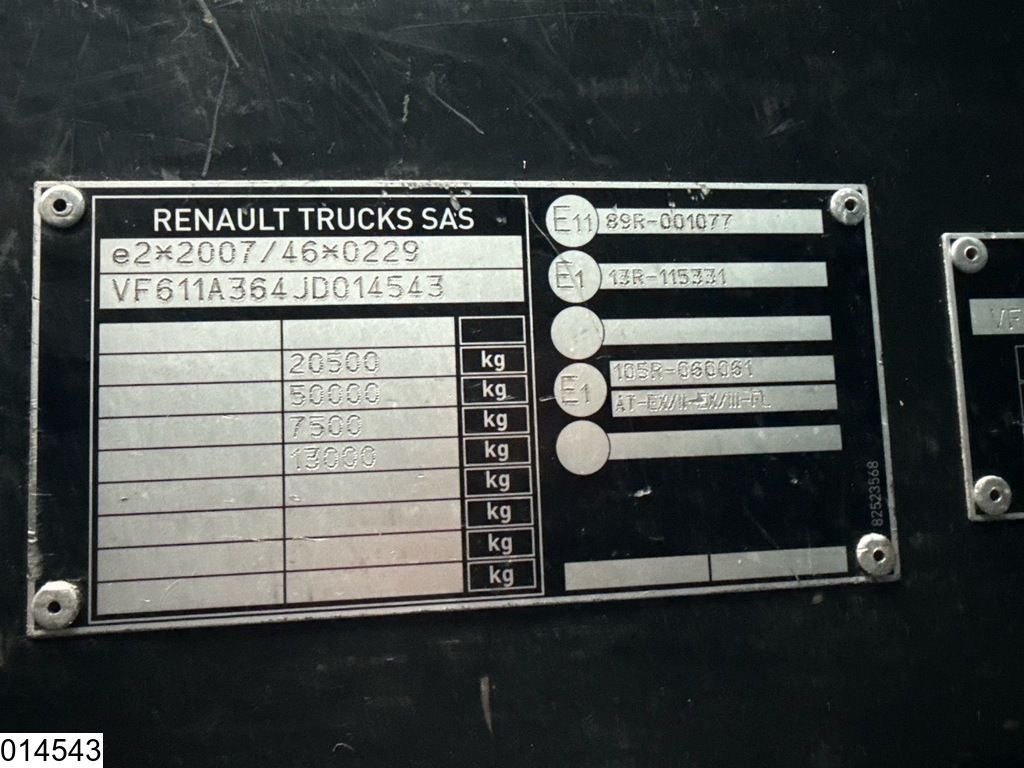 Renault T 440 EURO 6, ADR, PTO, Standairco