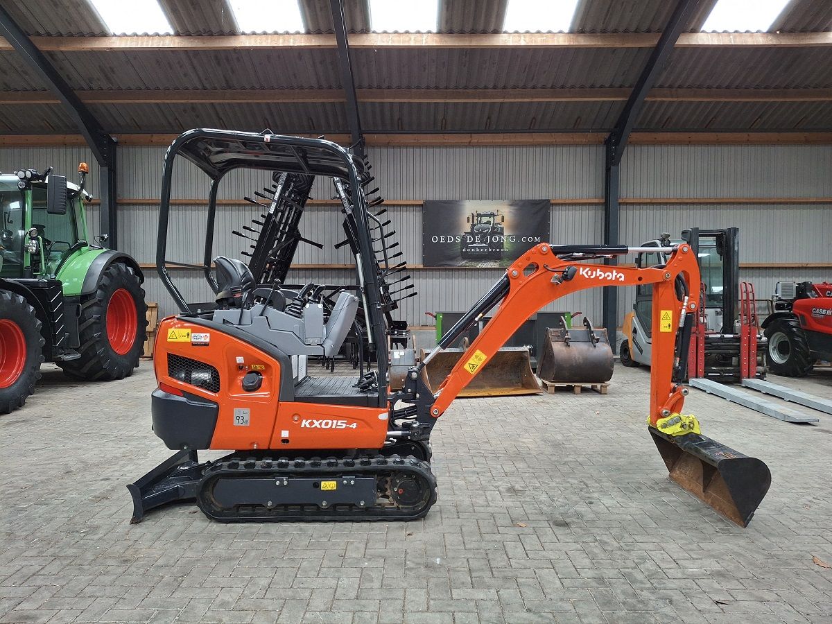 Kubota KX015-4 Canopy, minigraver, minikraan, BJ2023.