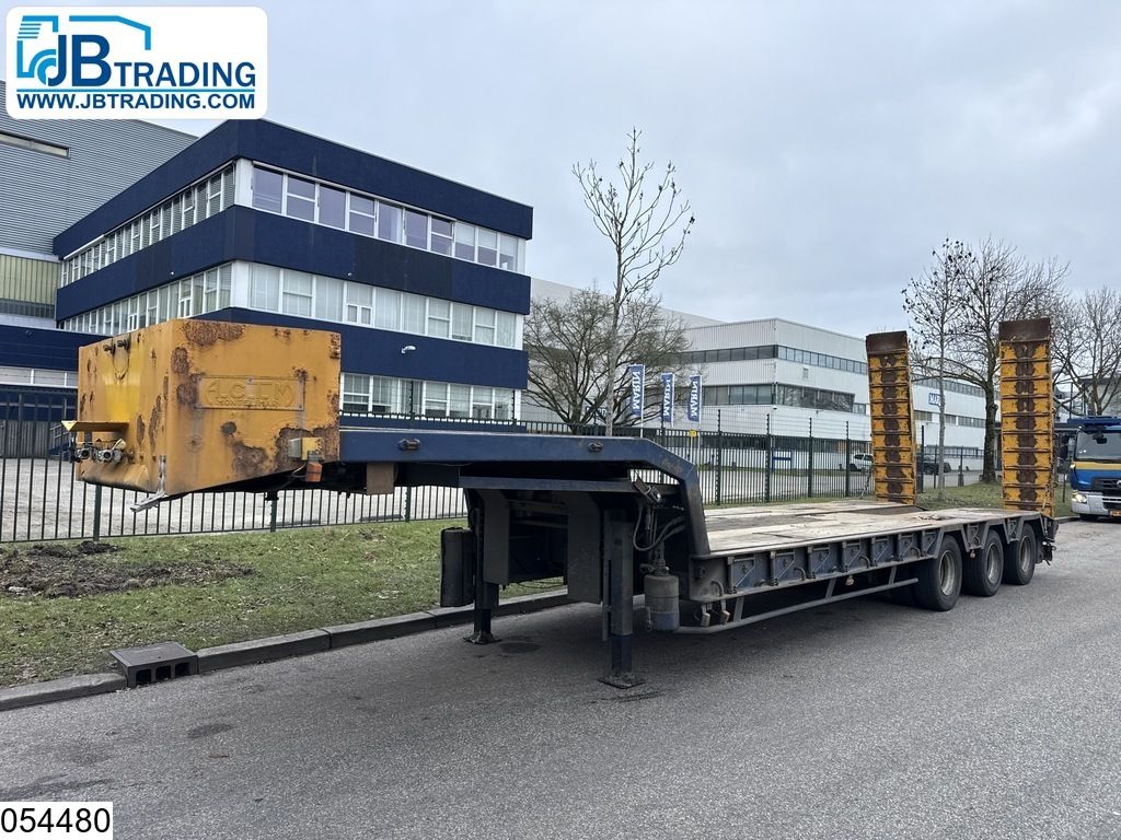 ACTM Lowbed 34000 KG, 250cm+2x22CM, Leaf suspension, Winch