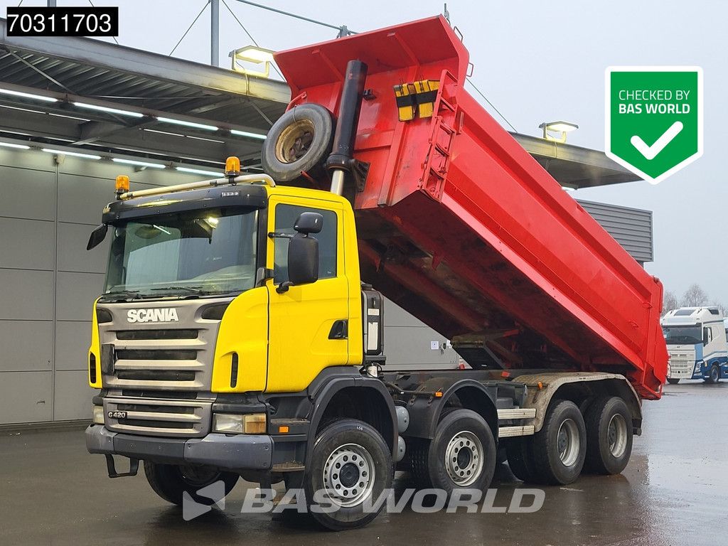 Scania G G420 8X4 8x6 18m3 KH Kipper Steel suspension Big-Axle Euro 4