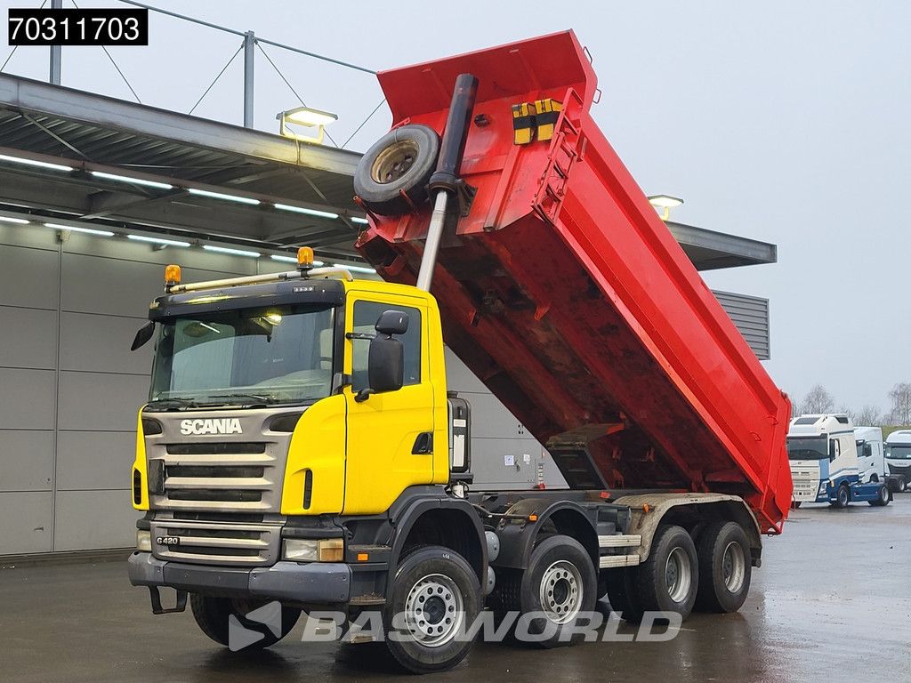 Scania G G420 8X4 8x6 18m3 KH Kipper Steel suspension Big-Axle Euro 4