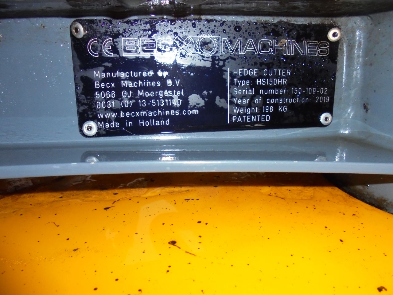 Becx HS150HR heggensnoeier,rotator,cw10