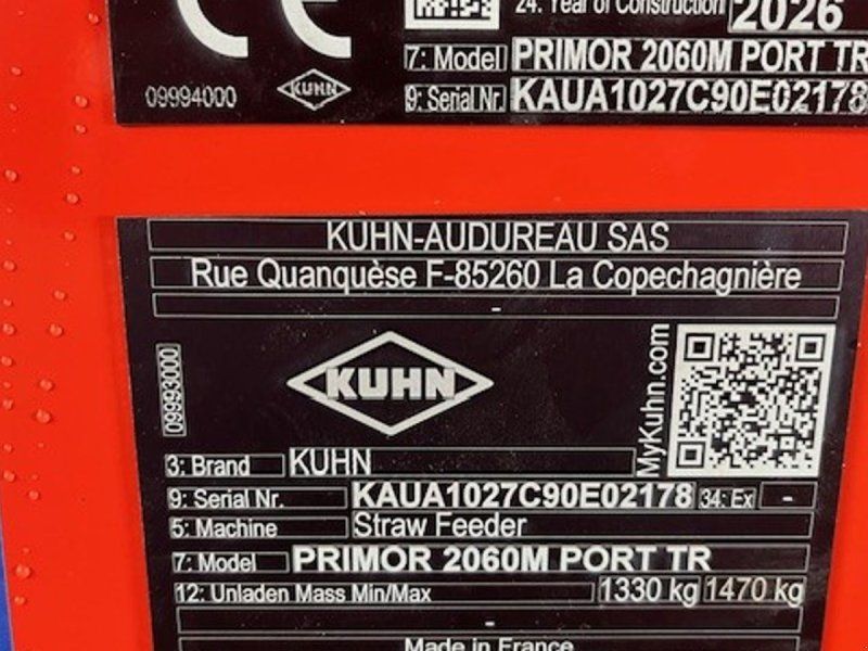 Kuhn Primor 2060 M m/drejetud