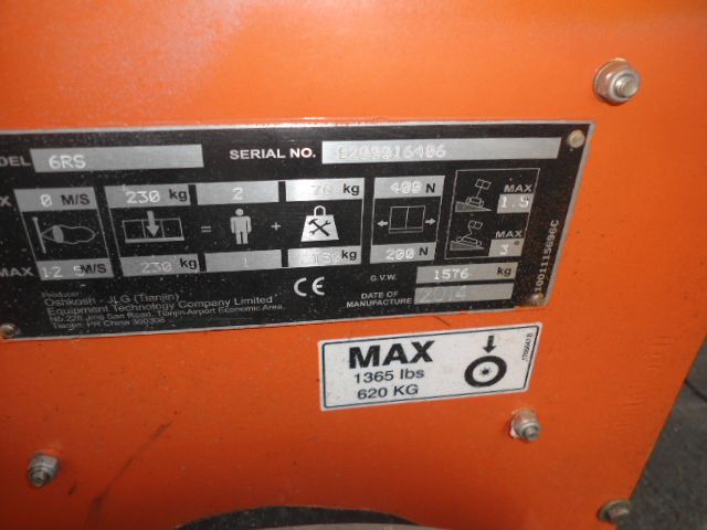 JLG 6RS 7800 mm. schaarhoogwerker