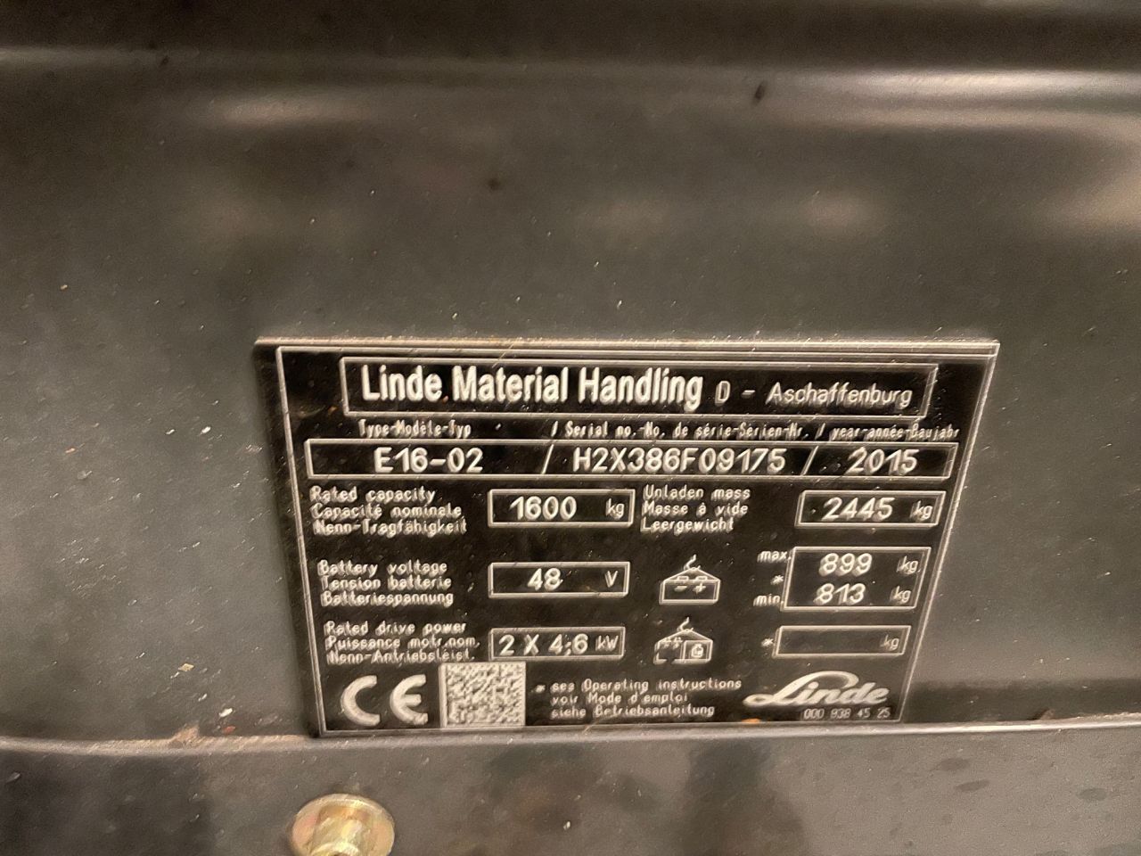 Linde E16-02-386 Evo