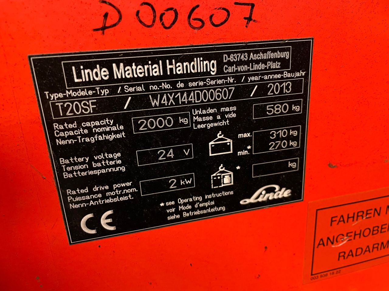 Linde T20SF-144