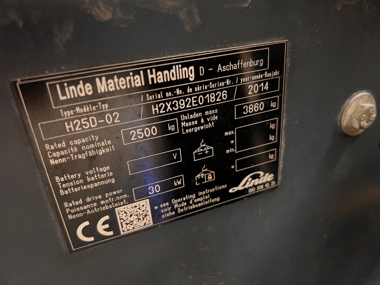 Linde H25D-02 392