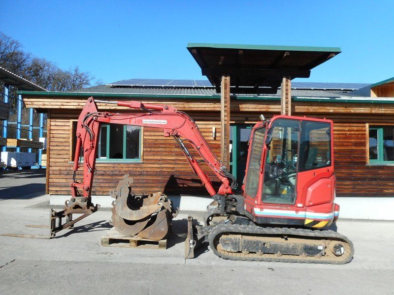 Kobelco SK55SRX-6 ( 5.100kg ) 4 Löffel + Palettengabel