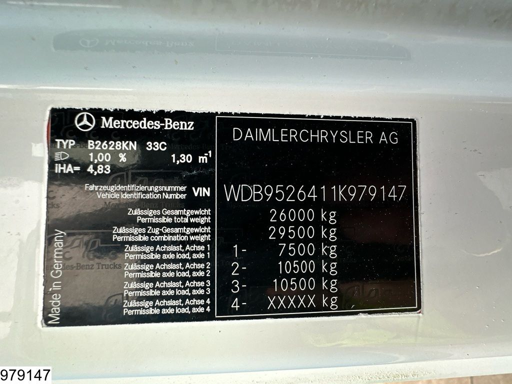 Mercedes Axor 2628 6x4, Steel suspension, SCHWING P2020-120