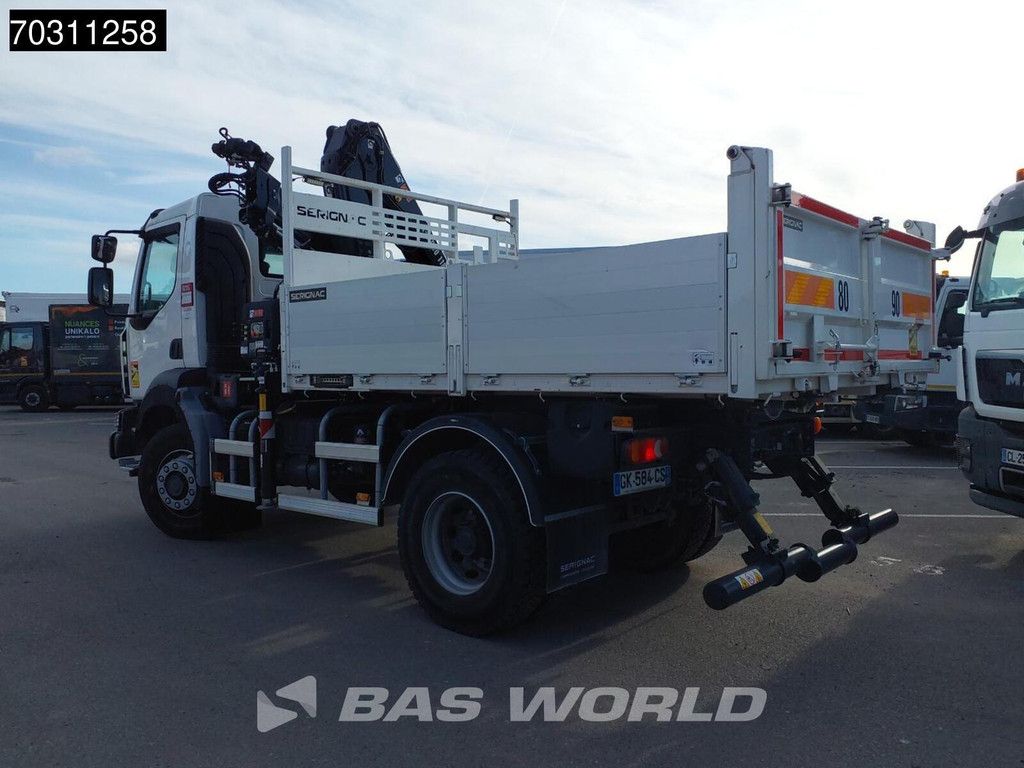 Renault D 280 4X4 HIAB X-HIDUO 118 Kran Crane Tipper Automatic Euro 6