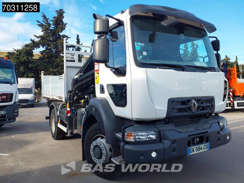 Renault D 280 4X4 HIAB X-HIDUO 118 Kran Crane Tipper Automatic Euro 6